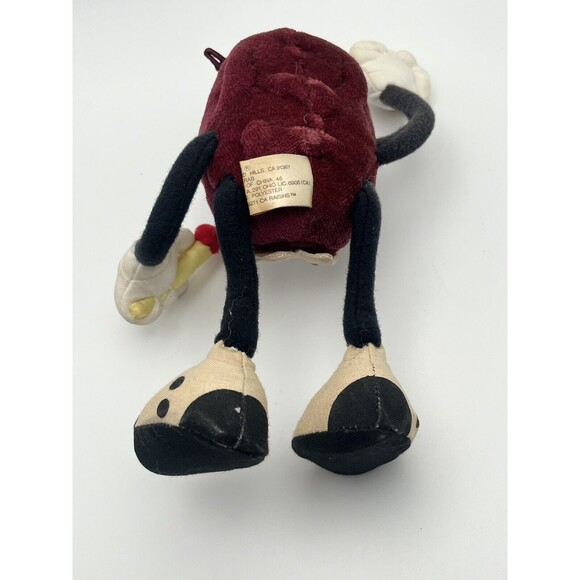 Vintage California Raisins 1988 Poseable Plush Toy Figures Applause Lot of 2 - Picture 5 of 5